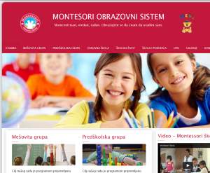 Izrada sajta Montesori obrazovni sistem