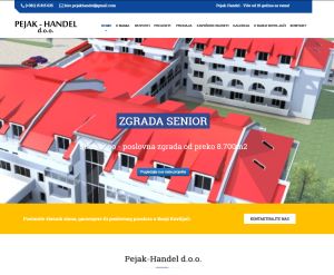 Izrada sajta Pejak - Handel nekretnine